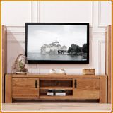 Kệ tivi - ChunKy Oak -TV Cánh Gỗ 1m5 : Kệ Ti Vi Gỗ Sồi - Màu Gỗ Tự Nhiên