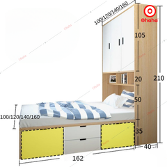 Combo giường ngủ đa năng Ohaha - GĐN005