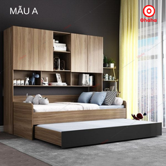 Combo giường ngủ đa năng kết hợp tủ kệ Ohaha - GĐN004