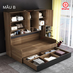 Combo giường ngủ đa năng kết hợp tủ kệ Ohaha - GĐN004