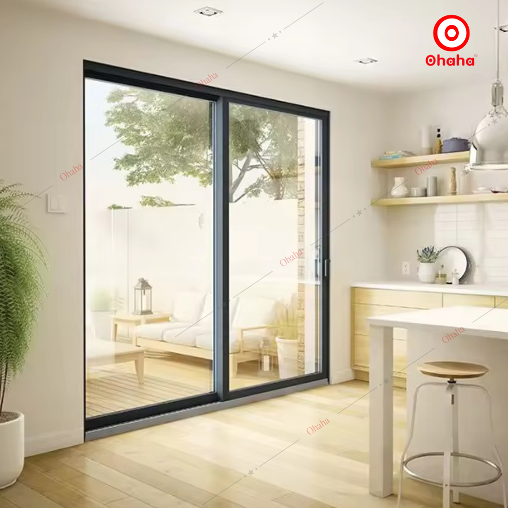 Cửa Nhôm Xingfa Cao Cấp OHAHA - Cửa đi lùa trượt 2 cánh CNXF003