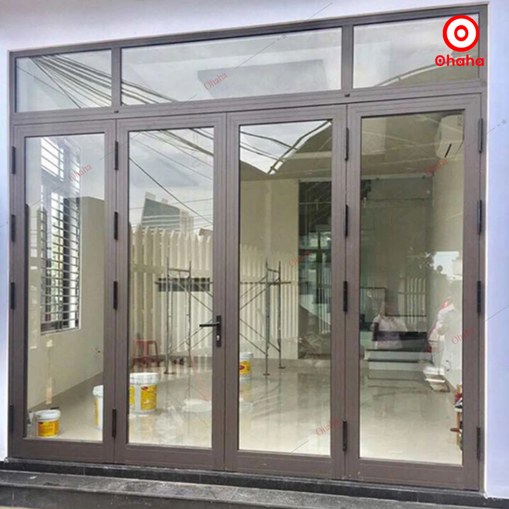 Cửa Nhôm Xingfa Cao Cấp OHAHA - Cửa đi mở quay 4 cánh CNXF005