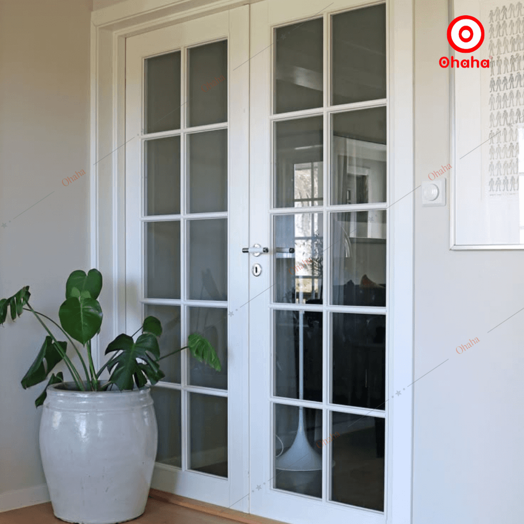 Cửa Nhôm Xingfa Cao Cấp OHAHA - Cửa đi mở quay 2 cánh CNXF007