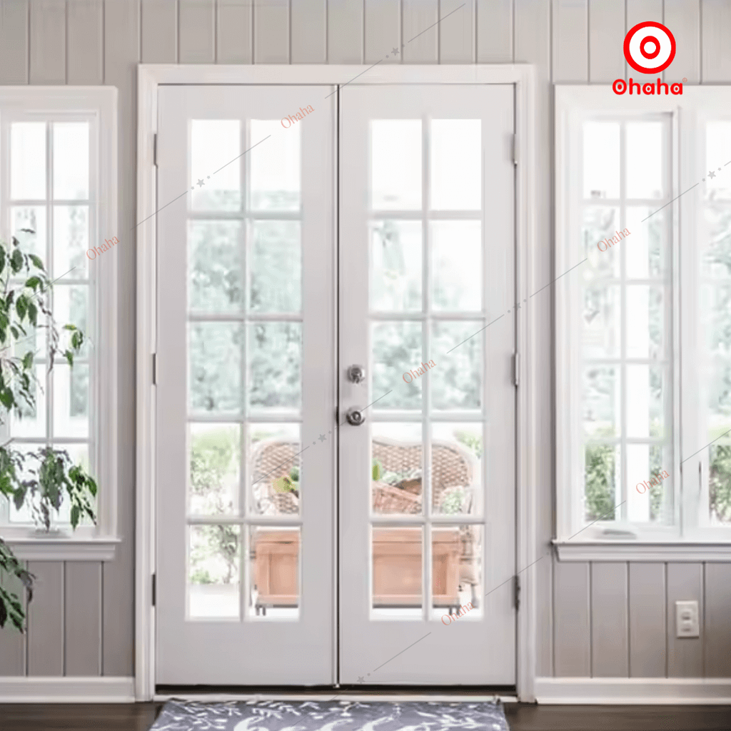 Cửa Nhôm Xingfa Cao Cấp OHAHA - Cửa đi mở quay 2 cánh CNXF007