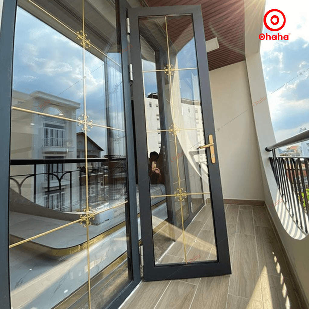 Cửa Nhôm Xingfa Cao Cấp OHAHA - Cửa đi mở quay 4 cánh CNXF008
