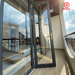 Cửa Nhôm Xingfa Cao Cấp OHAHA - Cửa đi mở quay 4 cánh CNXF008