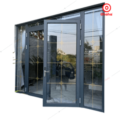 Cửa Nhôm Xingfa Cao Cấp OHAHA - Cửa đi mở quay 4 cánh CNXF008