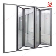 Cửa Nhôm Xingfa Cao Cấp OHAHA - Cửa đi xếp trượt 4 - 5 cánh CNXF006