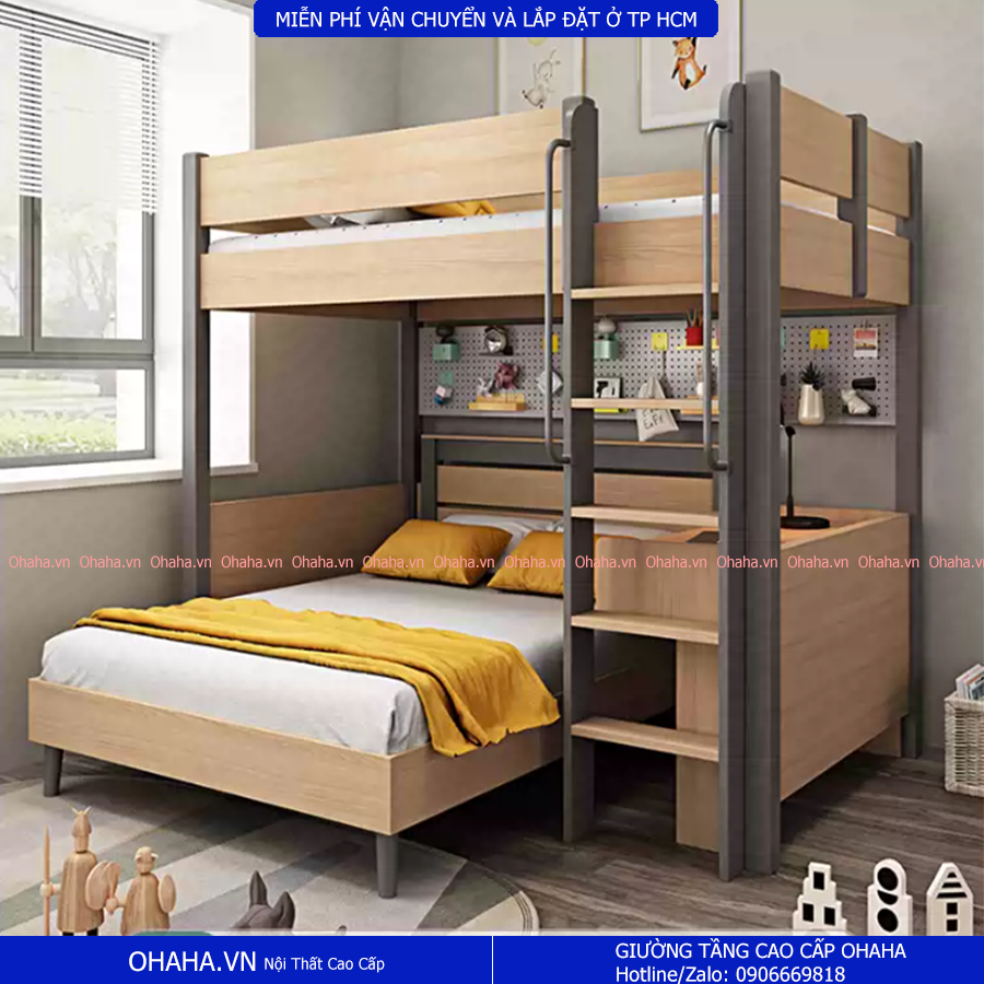 Giường tầng thông minh cao cấp Ohaha - FunyKid 02
