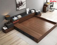 Giường ngủ bệt kiểu Nhật gỗ công nghiệp Ohaha - GB004