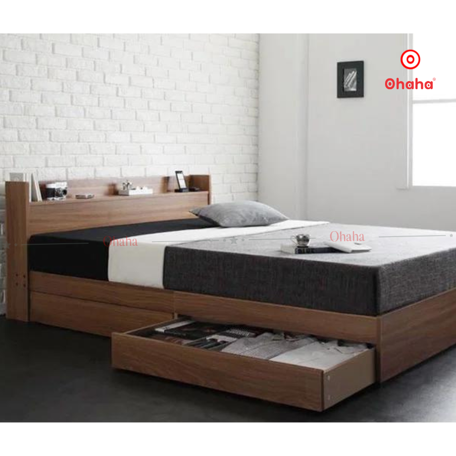 Giường ngủ gỗ công nghiệp cao cấp Ohaha - GC047