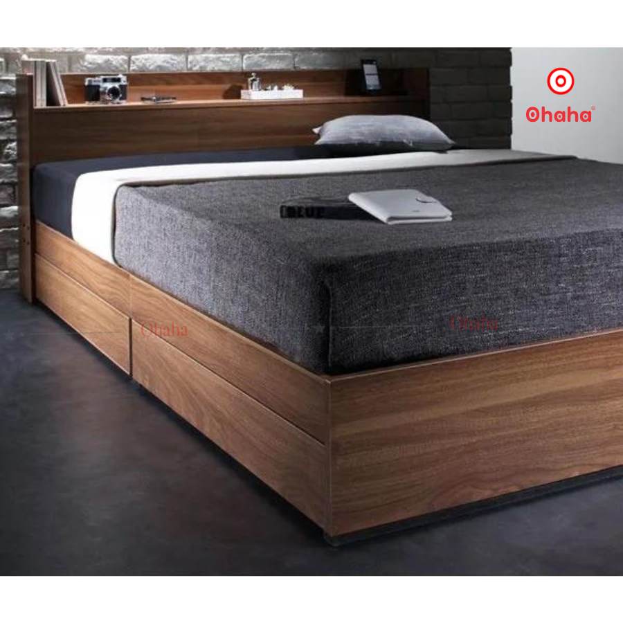 Giường ngủ gỗ công nghiệp cao cấp Ohaha - GC047