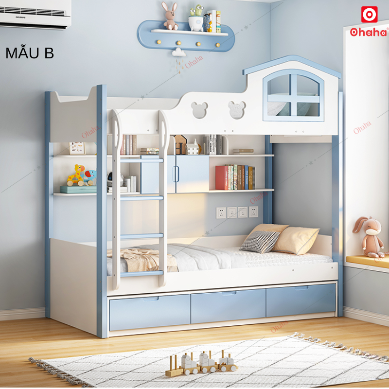Giường tầng thông minh hiện đại cao cấp Ohaha - GTHĐ034