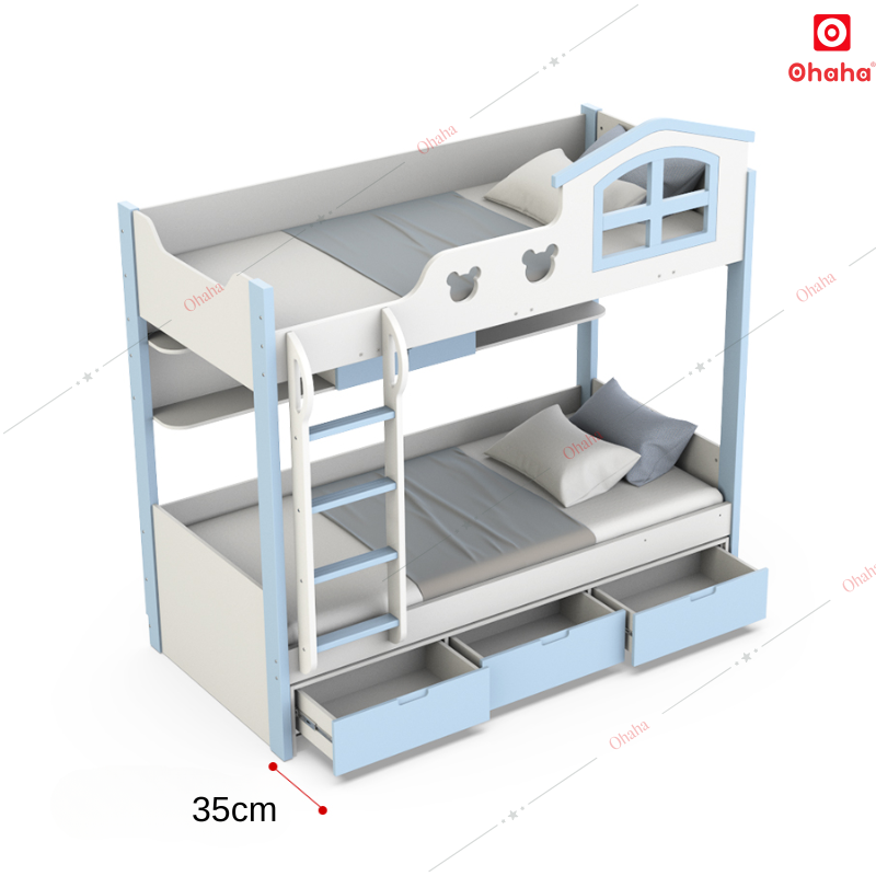 Giường tầng thông minh hiện đại cao cấp Ohaha - GTHĐ034