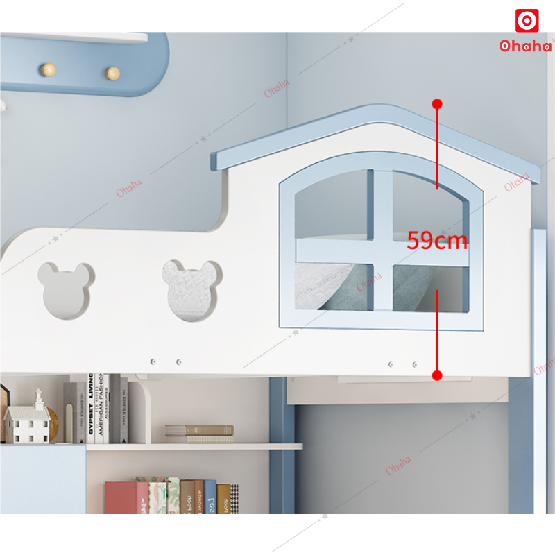 Giường tầng thông minh hiện đại cao cấp Ohaha - GTHĐ034