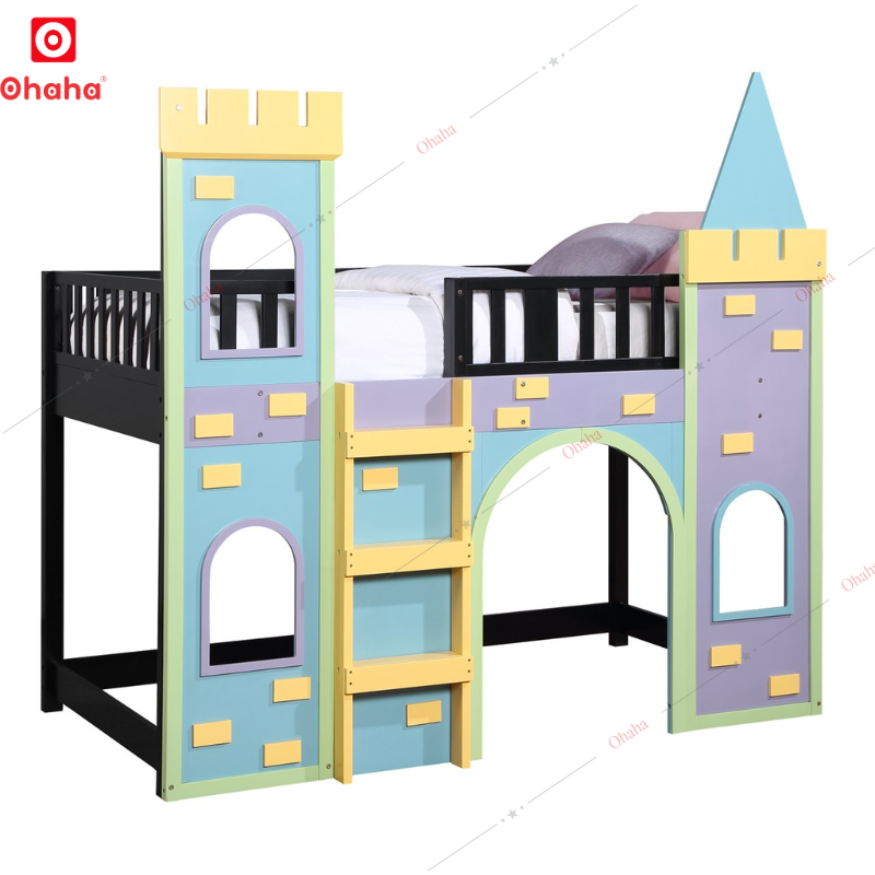 Giường tầng sắt lâu đài Ohaha - GTS045