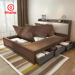 Giường ngủ gỗ công nghiệp bọc nệm Ohaha - GN001
