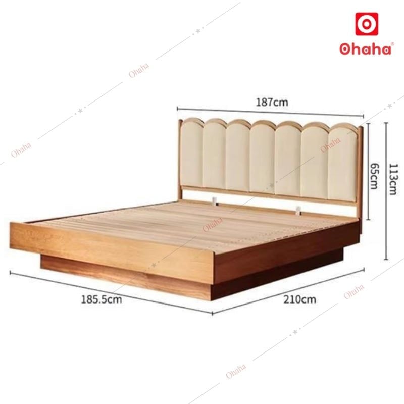 Giường ngủ gỗ công nghiệp cao cấp Ohaha - GC054