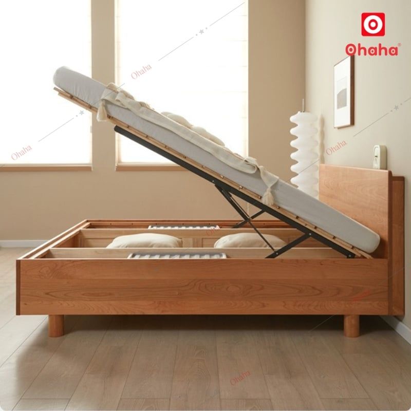 Giường ngủ gỗ công nghiệp cao cấp Ohaha - GC055