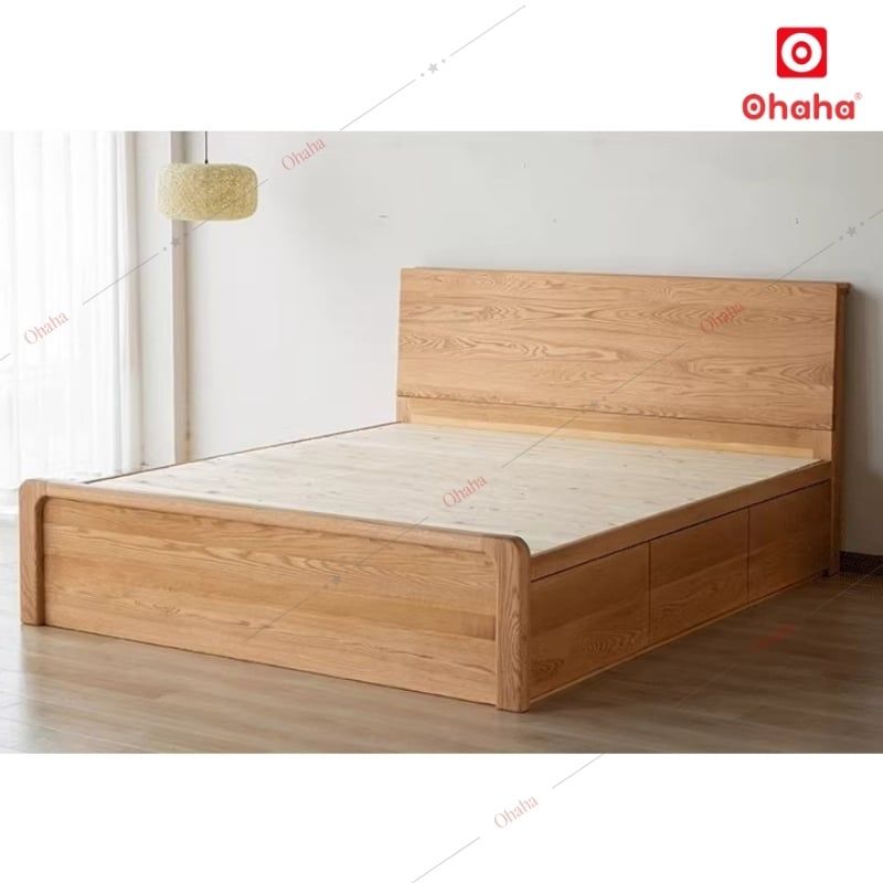 Giường ngủ gỗ công nghiệp cao cấp Ohaha - GC056