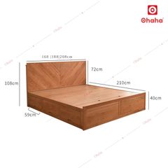 Giường ngủ gỗ công nghiệp cao cấp Ohaha - GC057