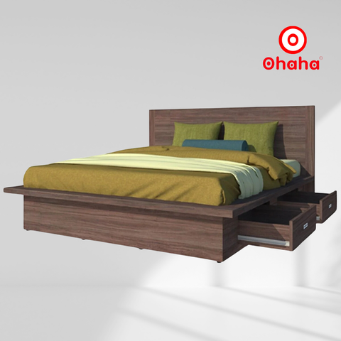Giường ngủ gỗ công nghiệp hiện đại Ohaha - GC001