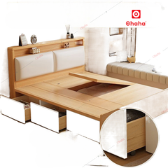 Giường ngủ gỗ công nghiệp bọc nệm Ohaha - GC058