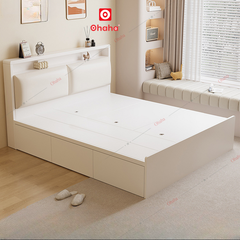 Giường ngủ gỗ công nghiệp bọc nệm Ohaha - GC058