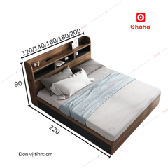 Giường ngủ gỗ công nghiệp Ohaha - GC059
