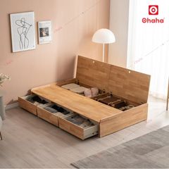Giường ngủ gỗ tự nhiên cao cấp Ohaha - GGTN002