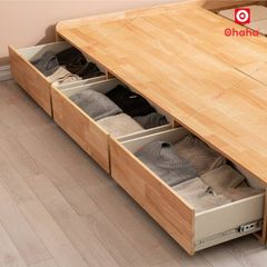 Giường ngủ gỗ tự nhiên cao cấp Ohaha - GGTN002