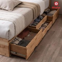 Giường ngủ gỗ tự nhiên cao cấp Ohaha - GGTN003