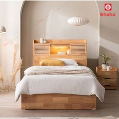 Giường ngủ gỗ tự nhiên cao cấp Ohaha - GGTN003