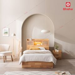 Giường ngủ gỗ tự nhiên cao cấp Ohaha - GGTN003