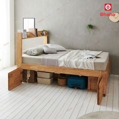 Giường ngủ gỗ tự nhiên cao cấp Ohaha - GGTN004