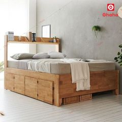 Giường ngủ gỗ tự nhiên cao cấp Ohaha - GGTN004