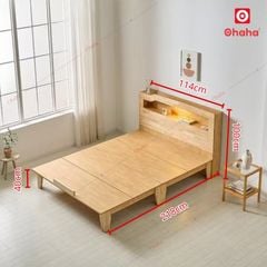 Giường ngủ gỗ tự nhiên cao cấp Ohaha - GGTN005