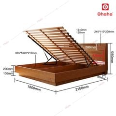 Giường ngủ gỗ công nghiệp cao cấp Ohaha - GC053