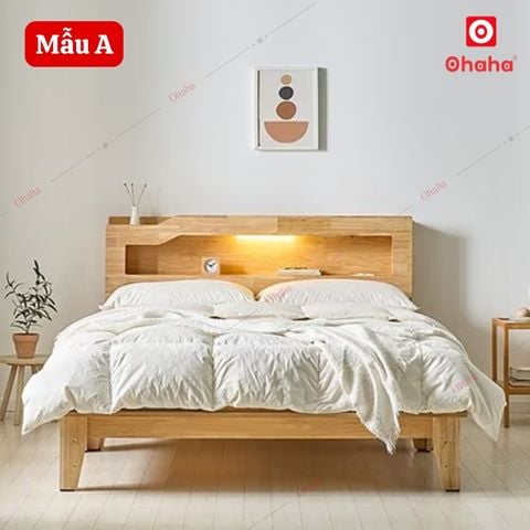 Giường ngủ gỗ tự nhiên cao cấp Ohaha - GGTN005