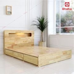 Giường ngủ gỗ tự nhiên cao cấp Ohaha - GGTN006
