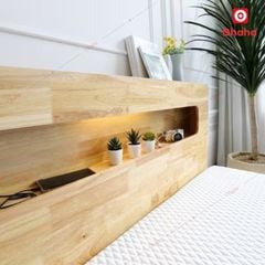 Giường ngủ gỗ tự nhiên cao cấp Ohaha - GGTN006