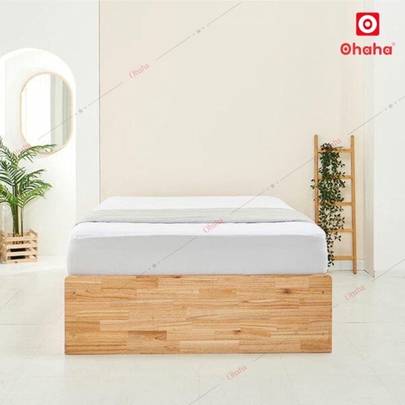 Giường ngủ gỗ tự nhiên cao cấp Ohaha - GGTN007