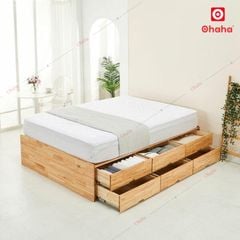 Giường ngủ gỗ tự nhiên cao cấp Ohaha - GGTN007