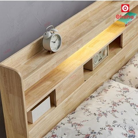 Giường ngủ gỗ tự nhiên cao cấp Ohaha - GGTN008