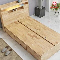 Giường ngủ gỗ tự nhiên cao cấp Ohaha - GGTN008
