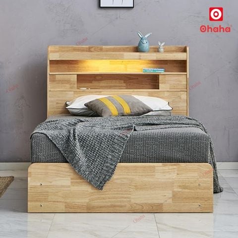 Giường ngủ gỗ tự nhiên cao cấp Ohaha - GGTN008