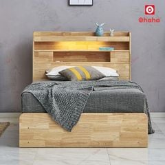 Giường ngủ gỗ tự nhiên cao cấp Ohaha - GGTN008