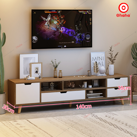 Kệ Tivi Gỗ Công Nghiệp Nhiều Màu OHAHA - TV021