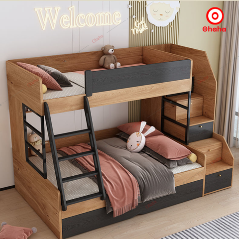 Giường tầng thông minh hiện đại cao cấp Ohaha - GTHĐ030