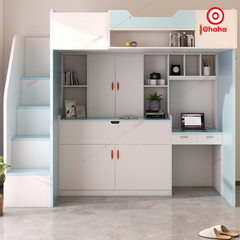 Giường tầng thông minh Ohaha kết hợp tủ và bàn học - GTHĐ031